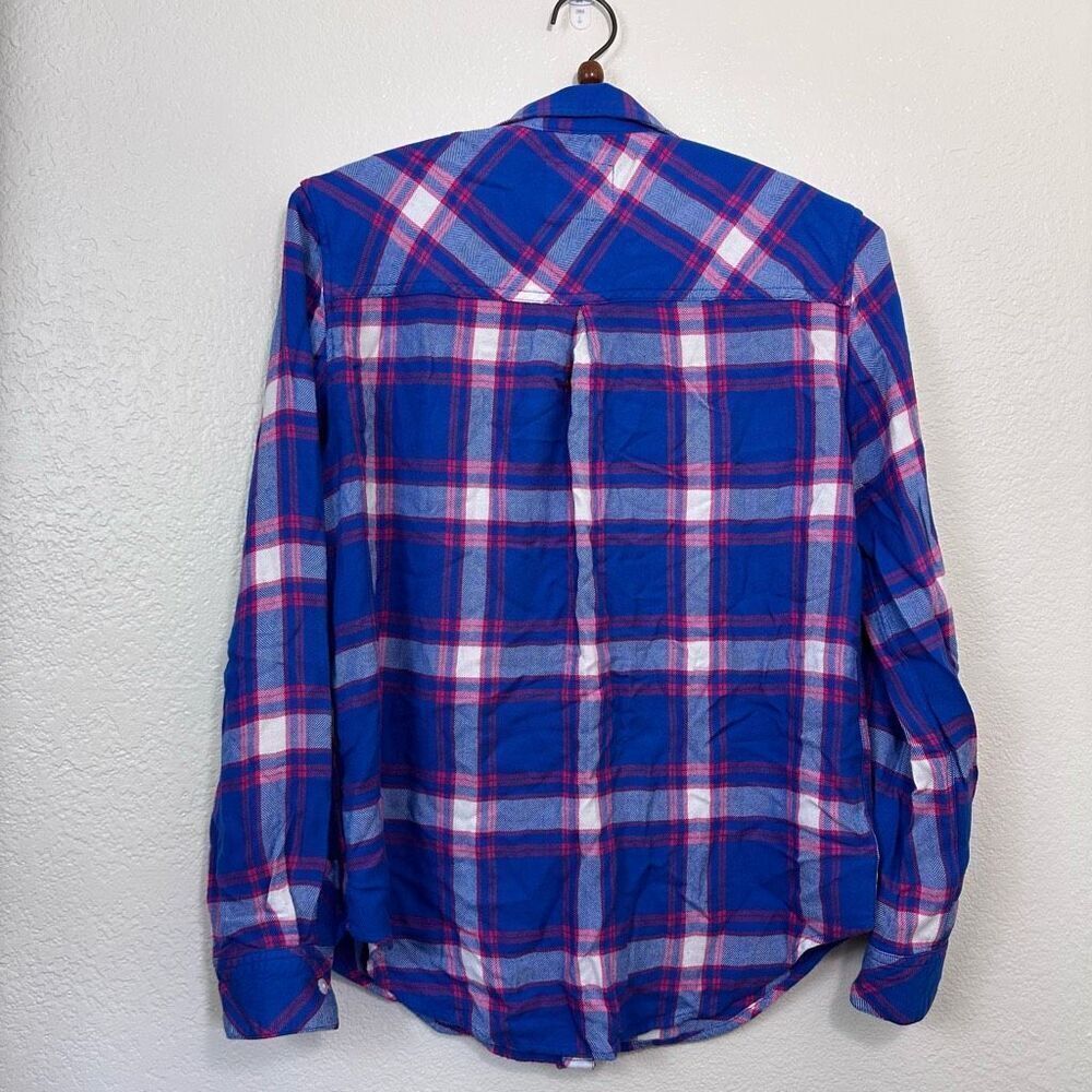 Rails Hunter Button Up Red Ruby Pleated Shirt Size S - Picture 9 of 10